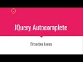 Create Dynamic Autocomplete with JQuery and Spring Boot
