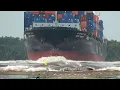 ⚠️ Massive Wake Shock — Two Container Ships Passing Create Dangerous Waves