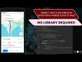Open map to show direction from current location to destination location via intent-Android No Lib