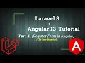 Register Form in Angular with JWT Token Request to Laravel API Laravel Angular Tutorial Part-41