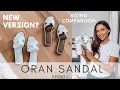 HERMES ORAN SANDAL NEW 2021 VERSION - sizing comparison try-on narrow feet review