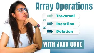 Array Operations - Traversal Insertion Deletion Explanation with Code DSA with JAVA Course