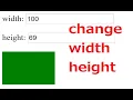 Bai tap thay doi WIDTH va HEIGHT cua khoi div voi JS
