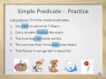 Simple Predicates and Complete Predicates - and Worksheet