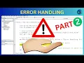 Error Handling In Excel VBA - Part 2