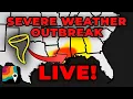 LIVE Moderate Risk across the Deep South Storm Chaser Stream