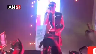 wizkid call out burna boy tiwa savage davido on stage starboyfest