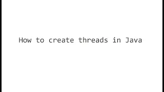 How to create a thread class in Java Tamil