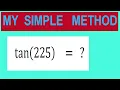 Finding Trigonometric Angle tan 225