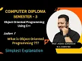 Lecture 1 Object Oriented Programming Using C What is OOP Diploma Computer SEM - 3
