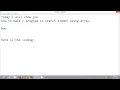 Search Elements Using Array C Programming