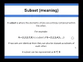 Algorithms - Subset meaning