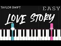 Download Lagu Taylor Swift - Love Story | EASY Piano Tutorial