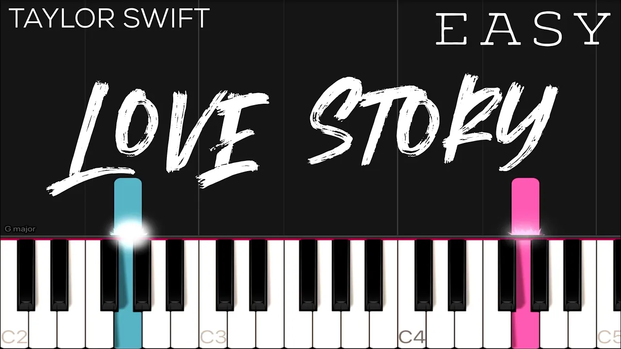 Taylor Swift - Love Story | EASY Piano Tutorial Taylor Swift - Love Story | EASY Piano Tutorial