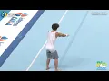 Gymnast s Clothes fall off during Floor exercise
