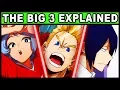 The Big 3 and Their Quirks Explained My Hero Academia Boku no Hero Mirio Togata Tamaki Nejire