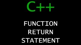 C Programming Tutorial 30 - Function Return Statement