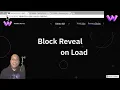 Daily Interaction Block Reveal Effect on Load WebDev For You Made in Webflow