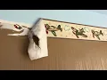 How to quickly remove a wallpaper border with vinegar and water