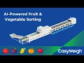Easyweigh AI-Powered Fruit Vegetable Sorting Machine Smart Fruit Processing Automation