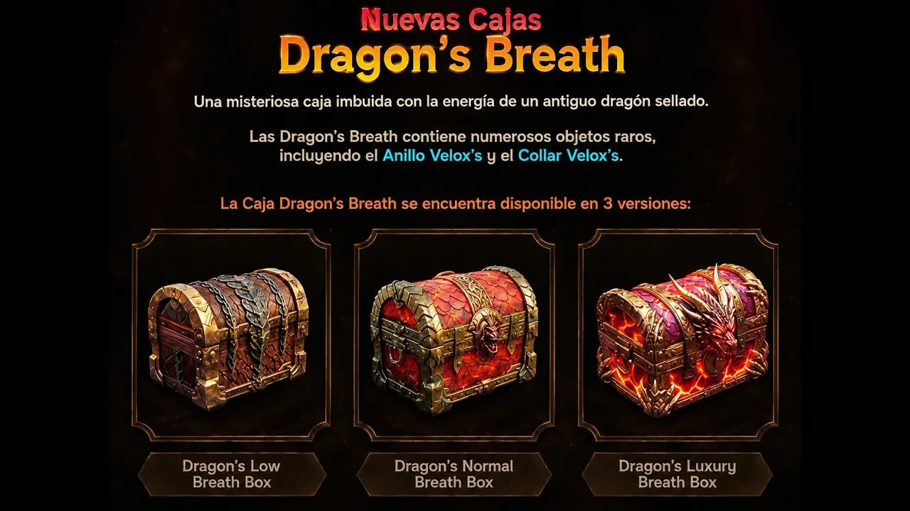 Rakion Latino - Evento de Agosto, Nuevo Cofre Dragon's Breath y 1+1