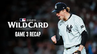Wild Card Game 3 Recap NEW YORK YANKEES 2025