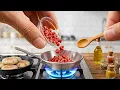 ASMR Miniature Cooking Rolling a real burrito inside a fully functional tiny kitchen