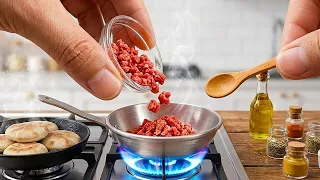 ASMR Miniature Cooking: Rolling a real burrito inside a fully functional tiny kitchen 🍳🔥