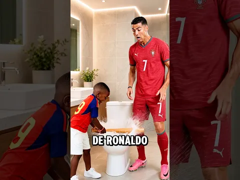 ¡El hermano de Lamin Yamal ROMPIÓ EL RETRETE de Ronaldo😱🚽! #lamineyamal #cr7 #messi #futbol
