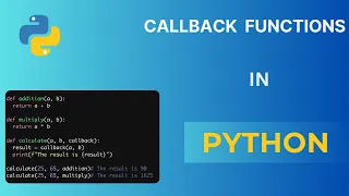 Python Programming for Absolute Beginners Callback Functions