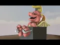 Cassie tickled in a box