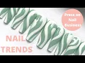 Instagram Nail Trends Abstract Swirl Nail Design DIY Nails Press on Nail Business