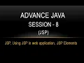Advance Java - Session 8 JSP