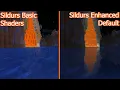 Minecraft Sildurs Basic Shaders vs Sildurs Enhanced Default
