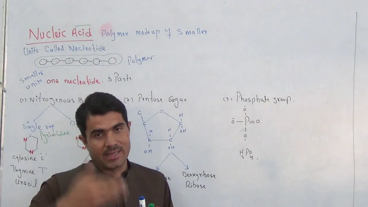 Nucleic Acid full detail along with 14 questions DNA,RNA in english part 1 by Dr Hadi Khan