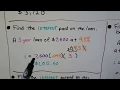 G E D Math 13b Solving simple interest problems
