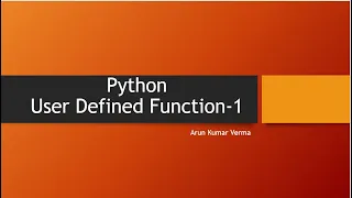 28 Python-User Defined Function-1