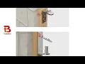 How to install cafe door hinges