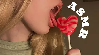 asmr lollipop licking sounds no talking