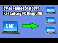 How to Remote Shutdown Restart any PC Using with CMD