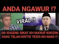 Download Lagu GEGER ! DR SUGENG BANTAH KH MA'RUF KHOZIN YANG TELAH KRITIK TESIS KH IMADUDDIN !?