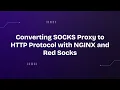 Converting SOCKS Proxy to HTTP Protocol with NGINX and Red Socks