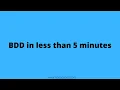 Behavior Driven Development BDD in less than 5 minutes