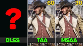 RDR2 - DLSS vs TAA vs MSAA | Perfomance And Graphics Comparison