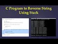 Reverse string using Stack