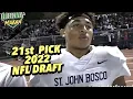 UTR Throw Back Trent McDuffie NFL 1st Round Draft Pick 2022 St John Bosco H S California