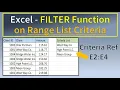 Excel Filter Function on Range List Criteria