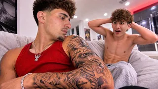 TATTOO PRANK ON MY LIL BRO !