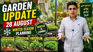 Winter Is Coming! 😱 My 28 August Garden Update + Winter Season Planning 🌱