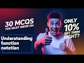 Understanding function notation from class 10th mathematics book Top 30 very important MCQs Don t